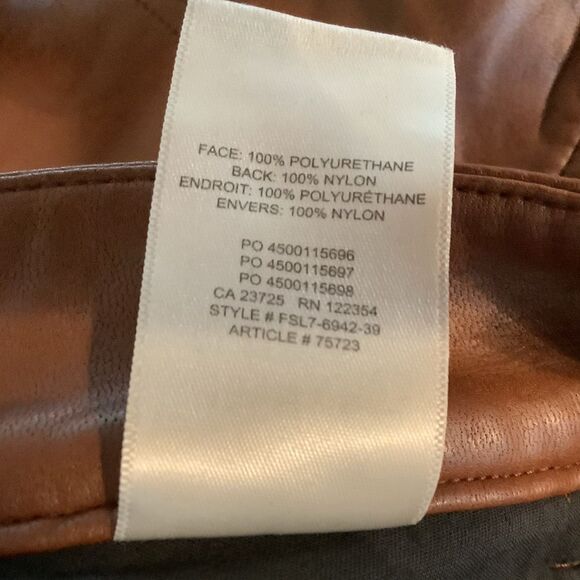 Aritzia Wilfred Free Faux Leather Jean Style Pants Size 4 - Picture 8 of 12